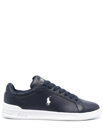 Polo Ralph Lauren Pony Logo Low-top Sneakers In Schwarz