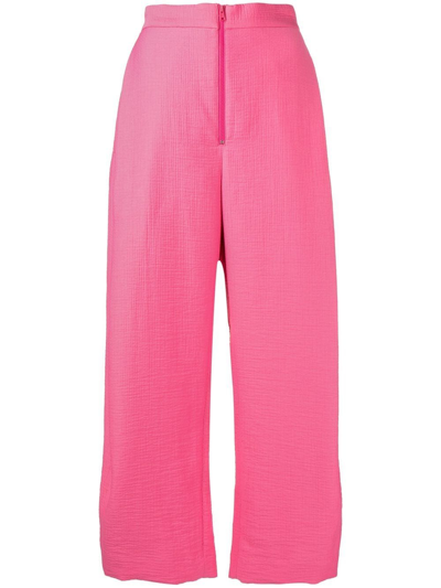 Rachel Comey Straight-leg Cropped Trousers In Rosa