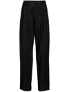Filippa K Darcey Wool Palazzo Trousers In 1433 Black
