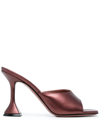 AMINA MUADDI LUPITA SATIN-FINISH 100MM MULES