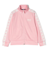 Golden Goose Logo-print Jersey Track Jacket In Rosa