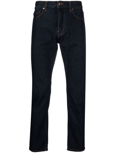 Haikure Mid-rise Straight-leg Jeans In Blau