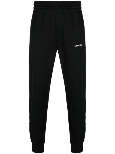 Calvin Klein Logo-print Track Pants In Schwarz