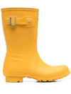 Hunter Original Short Waterproof Rain Boot In Gelb