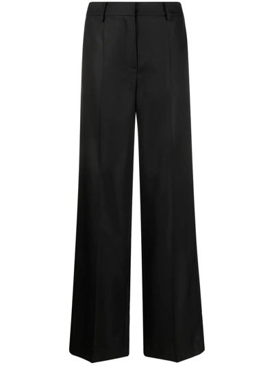 Magda Butrym High-waisted Straight-leg Trousers In Schwarz