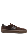 Tod's Suede Leather Sneakers In Brown