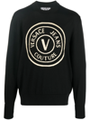VERSACE JEANS COUTURE LOGO印花羊毛毛衣