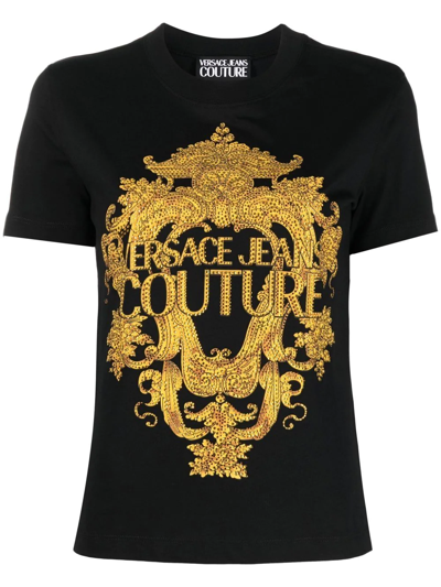 Versace Jeans Couture Versace Jeans  Baroque Black Gold T-shirt