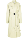 PARIS GEORGIA BELTED WIDE-SLEEVE TRENCH COAT