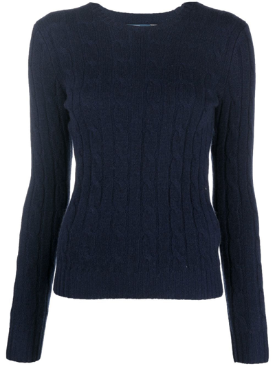 Polo Ralph Lauren Cable-knit Cashmere Jumper In Blue