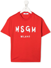 MSGM LOGO-PRINT SHORT-SLEEVE T-SHIRT