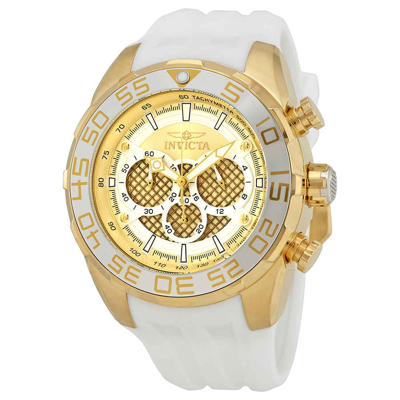 Invicta Speedway Chronograph Gold Dial Mens Watch 26303 In Gold / Gold Tone / White