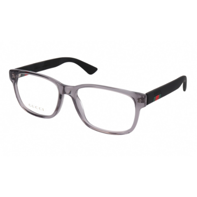 Gucci Demo Rectangular Mens Eyeglasses Gg0011o 007 55 In Grey