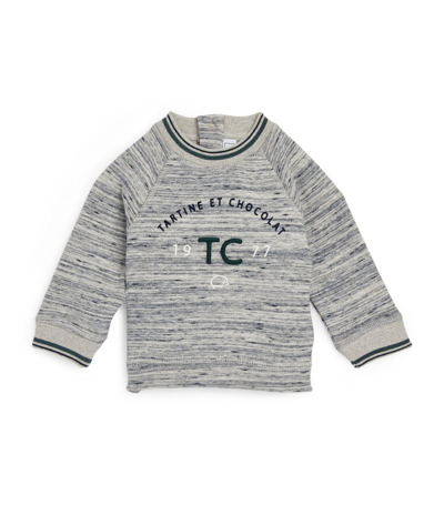 Tartine Et Chocolat Babies' Cotton-rich Logo Sweatshirt (3-36 Months) In Grau