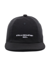 Stella Mccartney Baseball Hat With Logo Embroidery In Schwarz