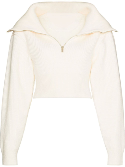 Jacquemus Off-white Le Papier 'la Maille Risoul' Sweater In Neutrals