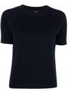 BARRIE SHORT-SLEEVE CASHMERE KNIT TOP