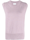 BARRIE SLEEVELESS CASHMERE KNIT TOP