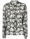 Philosophy Di Lorenzo Serafini Cat Mania Silk Shirt In Schwarz