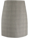 Ralph Lauren Prince Of Wales Check-print Skirt In Black
