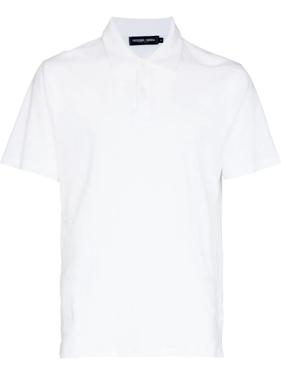 Frescobol Carioca Fitted Short-sleeved Polo Shirt In White