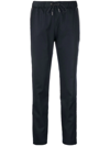 Fabiana Filippi Drawstring Straight-leg Trousers In Blau