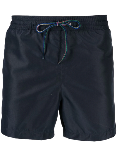 Paul Smith Classic Zebra Swim Shorts In Black