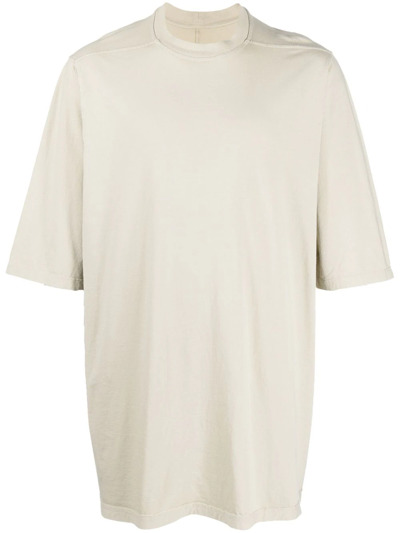 Rick Owens Drkshdw Jumbo Oversize Cotton T-shirt In White