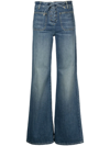 Nili Lotan Noeme Lace-up Jeans In Blau