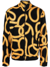 MARCELO BURLON COUNTY OF MILAN SNAKE-PRINT ZIP-UP JACKET