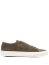 Common Projects Men's Achilles Low-top Suede Sneakers In Green