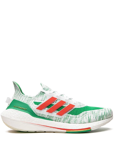 Adidas Originals Ultraboost 21 "mexico National Soccer Team" Sneakers In Green