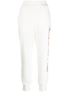 TWINSET LOGO-PRINT TRACK trousers