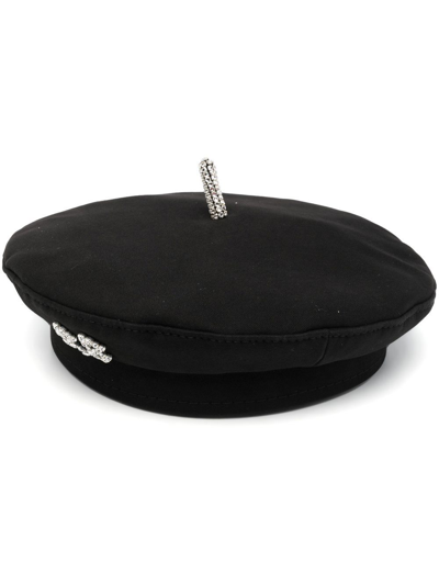 Ruslan Baginskiy Take Me To The Moon Beret In Schwarz