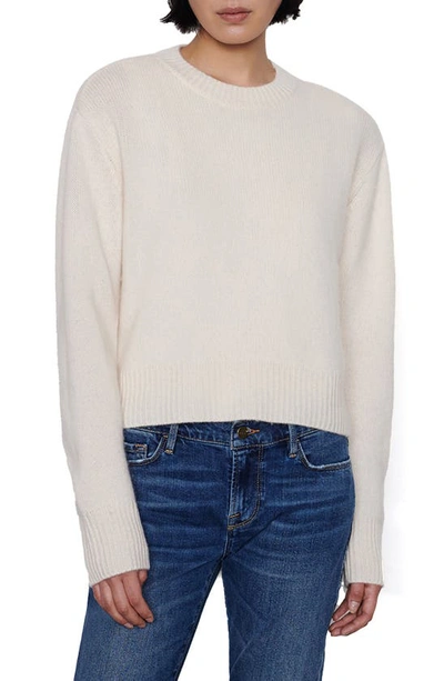 Frame Crewneck Cashmere Sweater In Ecru