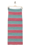 Derek Lam 10 Crosby Riviera Stripe Pencil Skirt In Multicolor Space Dye