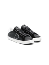 Philippe Model Logo-patch Low Top Sneakers In 黑色