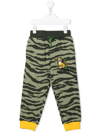 KENZO TIGER-PRINT COTTON TRACK trousers
