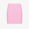 Blumarine Wool & Cashmere Knit Mini Skirt In Pink