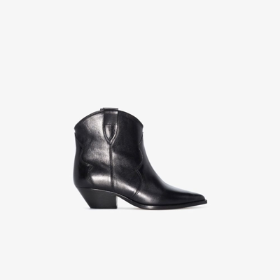 Isabel Marant Black Dewina 40 Leather Ankle Boots