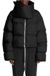 RICK OWENS FUNNEL NECK DOWN PUFFER COAT
