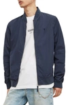 Allsaints Bassett Bomber Jacket In Command Black