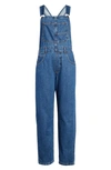 Free People We The Free Ziggy Denim Overalls In Sapphire Blue