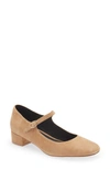 Jeffrey Campbell Top Tier Pump In Beige Suede