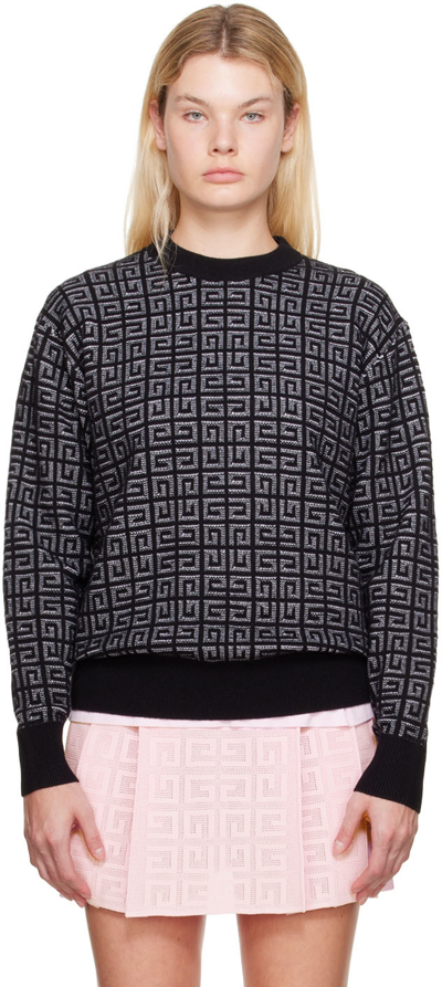 Givenchy 4g Jacquard-knit Jumper In Black