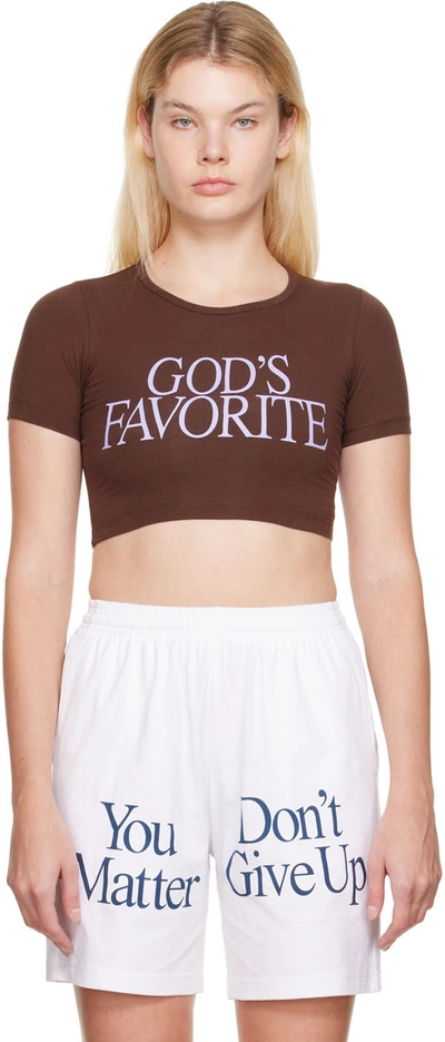 Praying Brown 'god's Favorite' T-shirt