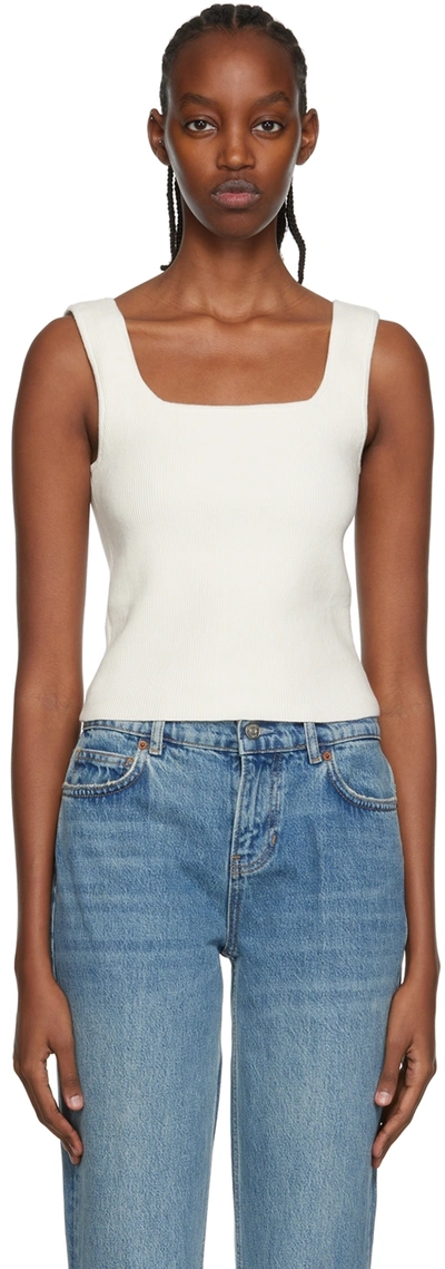Reformation Off-white Julia Tank Top
