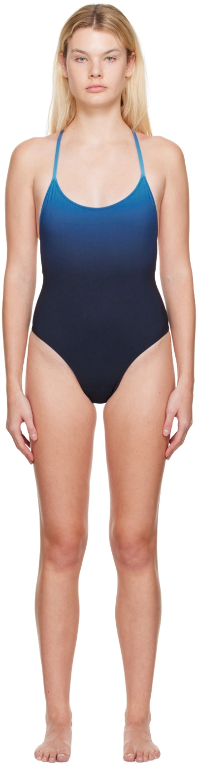 Lido Blue Uno One-piece Swimsuit In Flash