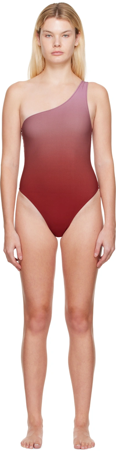 Lido Burgundy Ventinove One-piece Swimsuit In Oleander