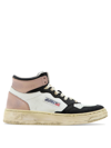 Autry Woman Sneakers Black Size 7 Soft Leather In Multi